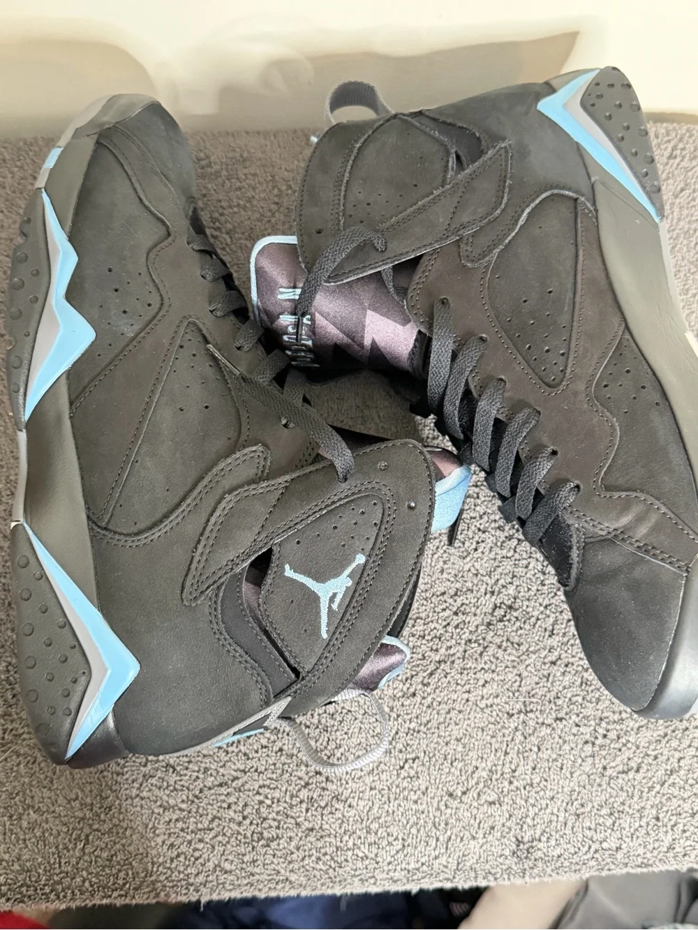 Air Jordan 7 Retro Chambray 2023 Black Blue Men’s size 11 #CU9307-004